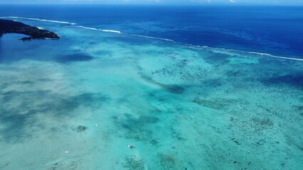 Blue sea lagoon, Mauritius