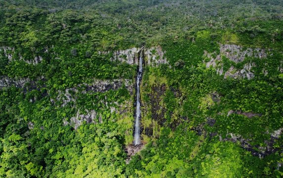Waterfalls in Black River Gorges National Park, Curepipe, Mauritius