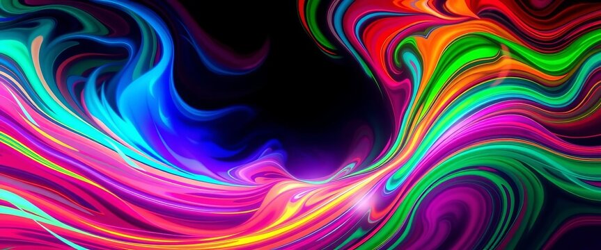 Abstract vibrant swirling colors, dynamic audio visualizer effect,  rhythm,  motion
