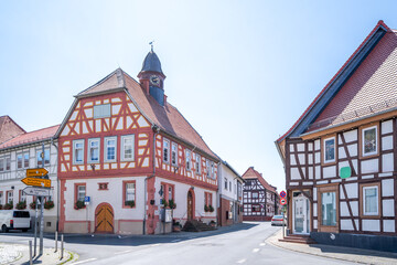 Altstadt, Schaafheim, Hessen, Deutschland 