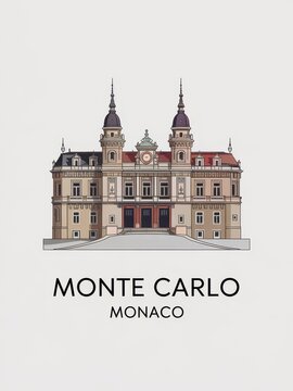 Vintage Travel Poster of Monte Carlo
