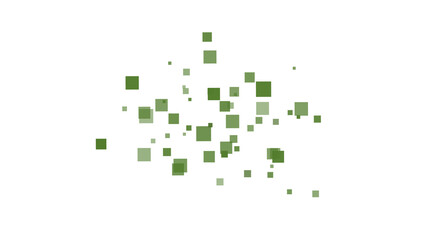 Green mosaic Abstract Background: Geometric Floating 3D Square Shapes, Clean transparent Backdrop, Modern Design Element, Minimalist Composition, Digital Illustration wallpaper idea