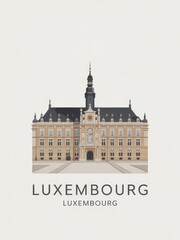 Obraz premium Vintage Travel Poster of Luxembourg