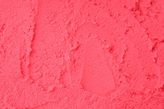 Delicious raspberry sorbet as background, top view - Powered by Adobe
