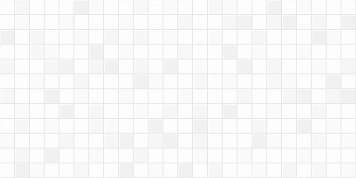 Tiles background. Vector tiles texture. Square tiled wall. White tiles seamless vector pattern.