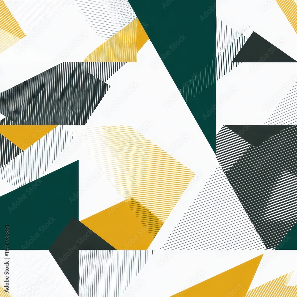 Poster abstract geometric background with modern color palette in shapes