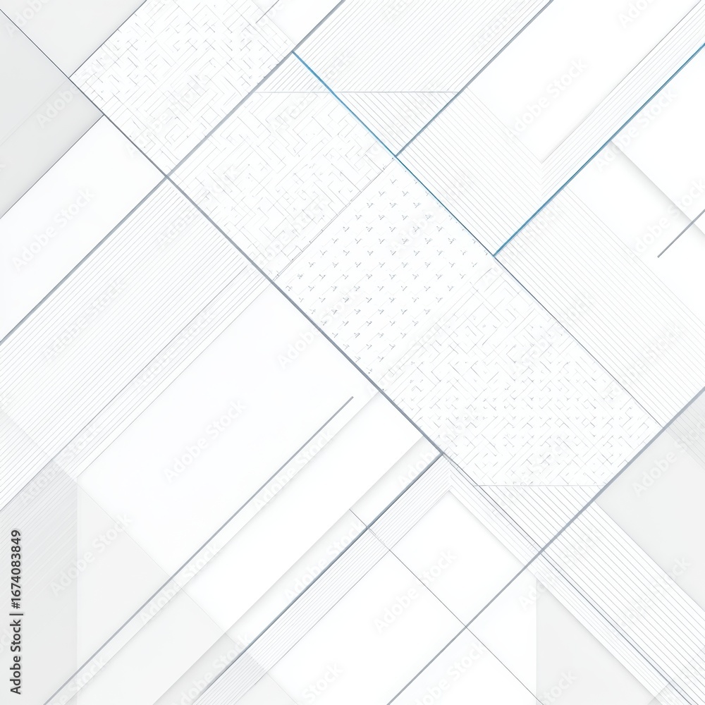 Poster abstract geometric background with white shapes and lines design