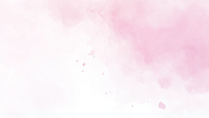 Obraz premium Abstract Watercolor Background Soft Pink and White Hues Blending Brushstrokes Textured Design Element for Wedding Invitations Feminine Branding Projects Pastel Color Palette Digital