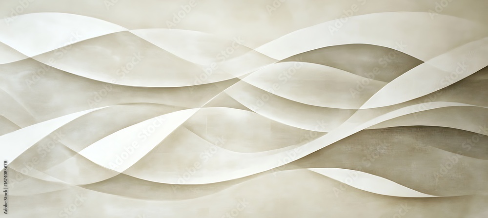 Poster abstract beige waves background texture design for textile and decorative graphic element art work |
