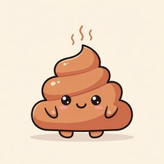 Cute Cartoon Poop Character
