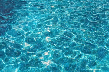 Obraz premium Blue Water Texture with Light Reflections