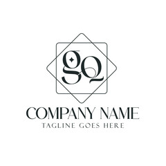 Letter GQ or QG Creative Luxury Vector Logo Design for Jewelry, Boutique, and Business