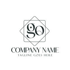Letter GO or OG Creative Luxury Vector Logo Design for Jewelry, Boutique, and Business