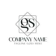 Letter GS or SG Creative Luxury Vector Logo Design for Jewelry, Boutique, and Business