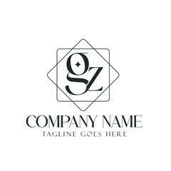 Letter GZ or ZG Creative Luxury Vector Logo Design for Jewelry, Boutique, and Business