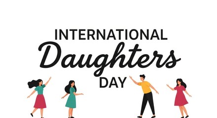 Celebrating international daughters day with joy and happiness together always