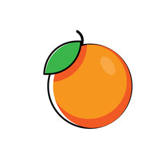 vector illustration of an orange icon