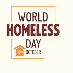 Fototapeta premium world homeless day