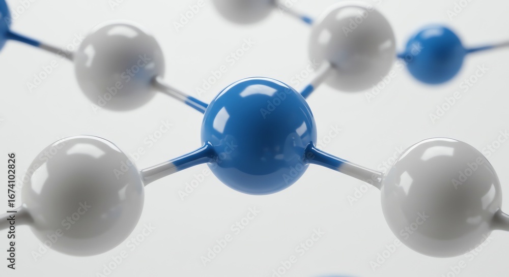 Poster molecular structure with transparent background
