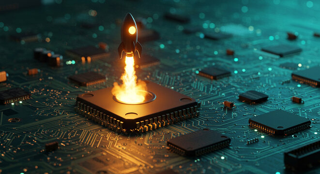 Rocket Laptop Represents Unlimited Digital Opportunities