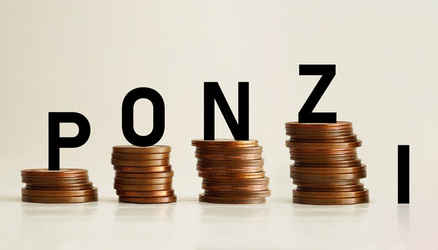 Social Security and Ponzi scheme as benefit fraud is shown as Financial crime concept