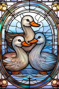 Animal estilo vitral 