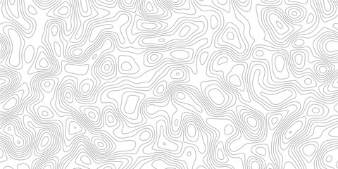 Soft Geometric Map Design Incorporating grey white Topographical Lines, Sea Maps, and Mounted Area Spaces for a Clean White Background