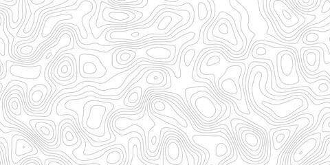 Soft Geometric Map Design Incorporating grey white Topographical Lines, Sea Maps, and Mounted Area Spaces for a Clean White Background