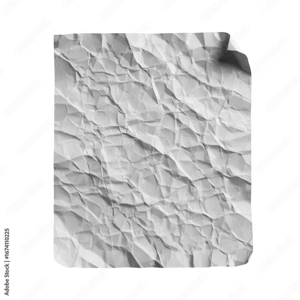 Aufkleber realistic crumpled paper texture for creative designs, adding depth and raw authenticity to your pro