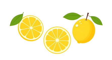 lemon cut with leaves, exotic fruit, sour fruit, lemon drawing, citrus fruit, lemon harvest, lemon icon, fresh citrus, juicy citrus, lemon food art, cooking ingredient lemon, lemon element, refreshing