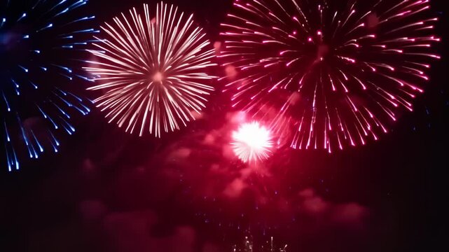 fireworks in the sky