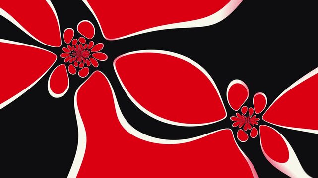 red bow on black background