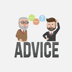 Business Man design Concept Vector Illustration Design with Flat Color Cartoon