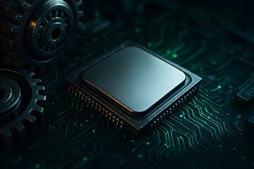 electronic circuit board with processor