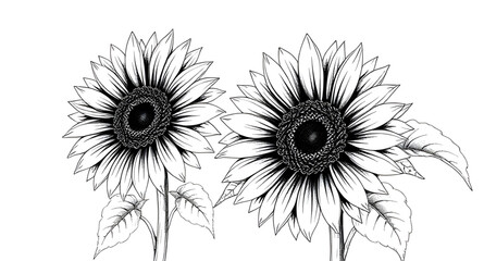 Fototapeta premium rustic sunflower silhouette, sunflower shadow, sunflower stencil, sunflower cutout, sunflower print, sunflower craft design, sunflower wall art, sunflower floral icon, sunflower isolated, sunflower em