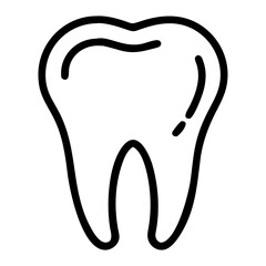 Healthy tooth illustration perfect for dental clinics, healthcare, and medical marketing campaigns