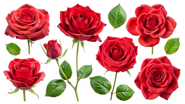 seamless pattern with red roses