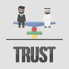 Business man concept words with vextor illustration