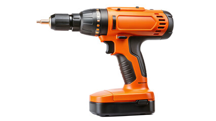 cordless drill isolated on white