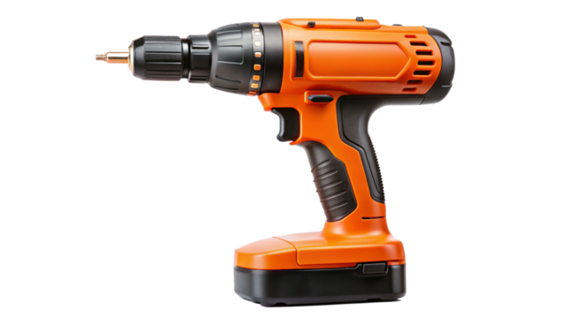 cordless drill isolated on white