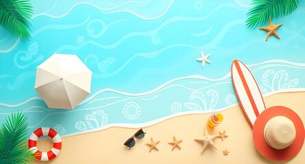 summer beach background