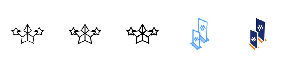 Star IconDifferent Style,outline,collection,set 