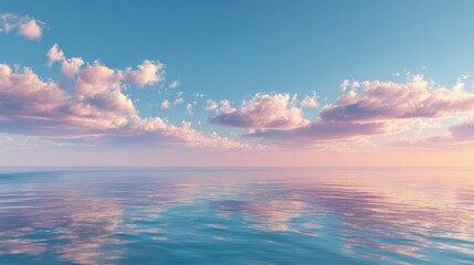 Obraz premium perfect sky and water of ocean no logos no brands ar 169