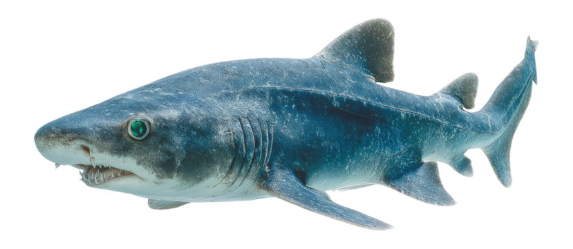Isolated Shark on Transparent Background for Creative Projects
