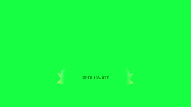 Vibrant flash sale announcement with floral accents against a bright green background for promotions