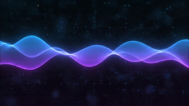 Futuristic Abstract Energy Waves Background Loop
