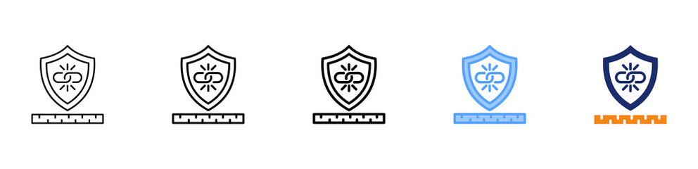 Durable Icon Different Style Outline Collection Set 