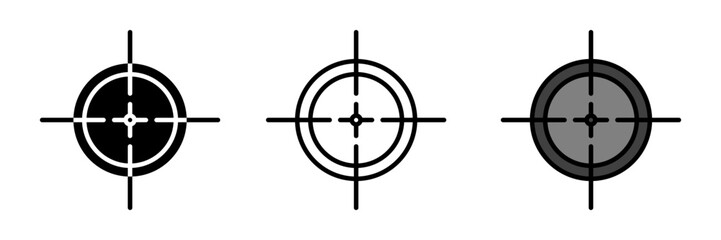Crosshair icon on white background