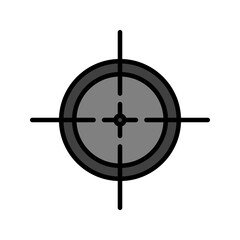 Crosshair colors icon on white background