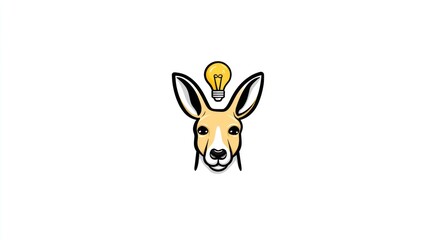 Kangaroo idea illustration design